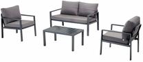 Lauko baldų komplektas Kalune Design Siena, pilka sp., 4 vietų