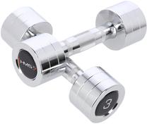 Svaru komplekts HMS Chrome Dumbbells, 2 x 3 kg