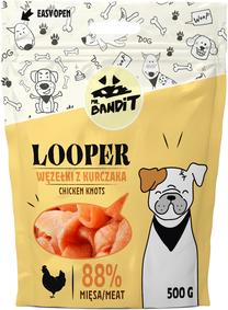 Skanėstas šunims Mr. Bandit Looper Chicken Knots, vištiena, 0.5 kg
