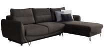 Kampinė sofa Silva Nube 22, tamsiai ruda sp., dešininė, 201 x 276 cm x 100 cm