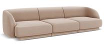 Sofa Micadoni Home Miley Velvet, rožinė sp., 259 x 85 cm x 74 cm
