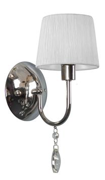 Lampa sienas Candellux Lighting Sorento 21-56726, E14, 1 x 40 W, balta krās. / sudraba krās.