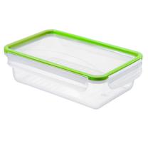 Toidukarp Rotho Click&Lock, 1.5 l, 23.8 cm x 16 cm, läbipaistev v./roheline v.