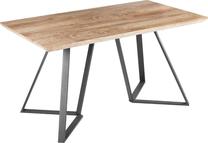 Valgomojo stalas Beliani Upton, ruda sp./juoda sp., 140 cm x 80 cm x 75 cm