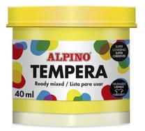 Dažai guašas Alpino 1ADM01020101, 40 ml, geltona sp., 1 sp.