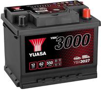 Akumuliatorius Yuasa, 12 V, 62 Ah, 550 A