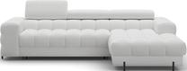 Kampinė sofa Felro Royal 03, pilka sp., dešininė, 181 x 285 cm x 93 cm