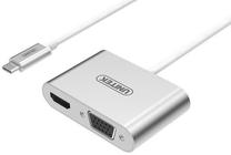 Adapteris Unitek USB Type-C male, VGA / HDMI
