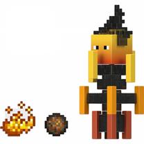 Žaislinė figūrėlė Mattel Minecraft Blaze, 8 cm, juoda sp./geltona sp.