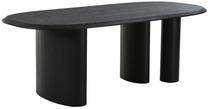 Valgomojo stalas House Nordic Tirano, juoda sp., 220 cm x 100 cm x 76 cm