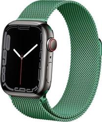 Dirželis Crong, Milano Steel Apple Watch 38/40/41mm, žalia sp.