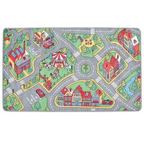 Коврик для игр VLX City Road Pattern 132728, 190 см x 133 см, синий цв./желтый цв.
