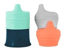 Rinkinys Boon Snug Spout, 12 m., silikonas, įvairių spalvų