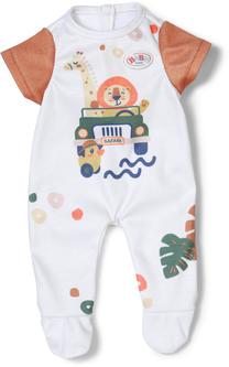 Комбинезон для куклы Zapf Creation Baby born Jungle 838150, белый цв.