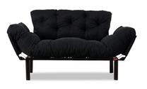 Sofa-lova Hanah Home Nitta 859FTN1215, juoda sp., 155 x 85 cm x 73 cm