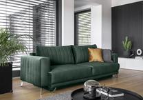 Sofa Elise Lukso 35, tamsiai žalia sp., 250 x 95 cm x 90 cm