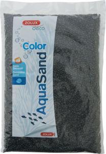Грунт Zolux AquaSand Color 346103, 1 кг, черный цв.