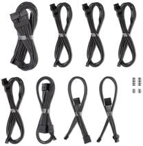 Vads Cablemod C-Series Pro ModMesh Cable Set CM-PCSS-FKIT-NKC-R, melna krās.