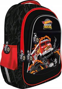 Mokyklinė kuprinė Bright Starts Hot Wheels BPL-59, juoda sp./raudona sp., 40 cm x 28 cm x 18 cm