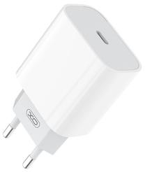 Telefono įkroviklis XO L77 PD 20W, USB-C, balta sp., 20 W