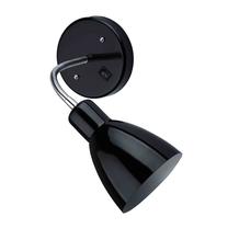 Šviestuvas sieninis HD421, E27, 1 x 40 W, juoda sp. / juoda sp.
