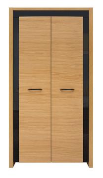 Spinta Arosa, ąžuolo sp./juoda sp., 105 cm x 60 cm x 200.5 cm