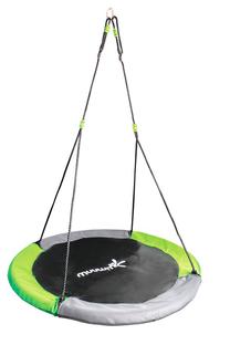 Ligzdas šūpoles Muuwmi Nest Swing 601, 110 cm, zaļa krās./pelēka krās.