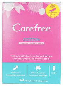 Higieniniai įklotai Carefree Cotton, Small, 44 vnt.