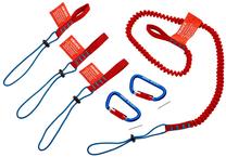 Pririšimo sistemos rinkinys Knipex Tethering System Set, 00 50 04 T BK, įrankiams, 90 cm, 6 vnt.