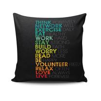 Dekoratyvinės pagalvėlės užvalkalas Mioli Decor NKLF-263, juoda sp./įvairių spalvų, 43 cm x 43 cm