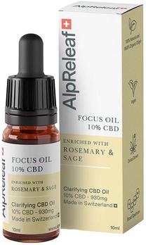 Veido aliejus AlpReleaf Focus 10% CBD, 10 ml