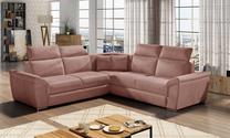 Kampinė sofa Federico Monolith 63, rožinė sp., 268 x 268 cm x 102 cm