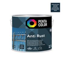 Emaliniai dažai, metalo konkstrukcijoms, apsaugant nuo korozijos Pentacolor Anti Rust, pusiau blizgus, 2.7 l, antracito sp.
