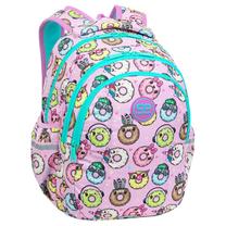 Mokyklinė kuprinė CoolPack Joy Happy Donuts, rožinė sp./įvairių spalvų, 39 cm x 28 cm x 17 cm