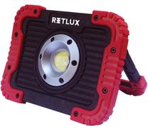Prožektors bez kustības sensora, brīvi stāvošs Retlux RSL242, 10 W, 650 lm, 6500 °K, IP44, melna krās./sarkana krās.