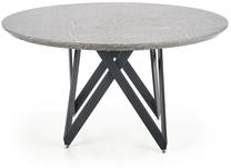 Stalas Gustimo, juoda sp./pilka sp., 140 cm x 140 cm x 77 cm