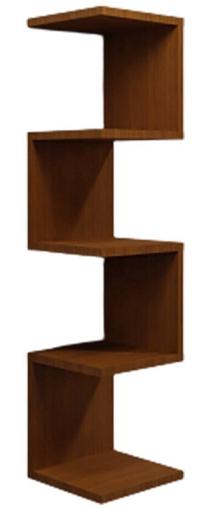 Sieninė lentyna Kalune Design Schweinfurt L2023, riešuto sp., 120 cm x 30 cm x 30 cm