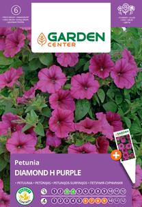 Sėklos Garden Center petunija DIAMOND H PURPLE, 6 vnt.
