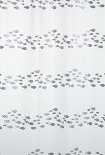 Dušas aizkars Spirella Shore, sudraba krās., 200 cm x 180 cm
