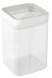 Lielapjoma produktu konteiners Curver Kara 0803101W53, 1.2 l, caurspīdīga krās./balta krās.
