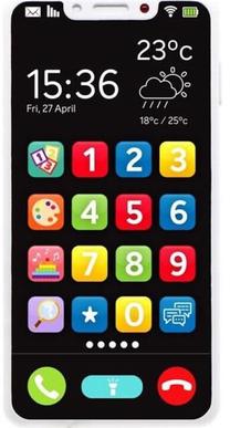 Игрушечный телефон Happy Baby My First Smartphone, 1.3 см, черный цв.