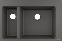 Кухонная мойка Hansgrohe Built-In Sink S510-F635, силикат, 77 см x 51 см x 19 см, каменно-серый