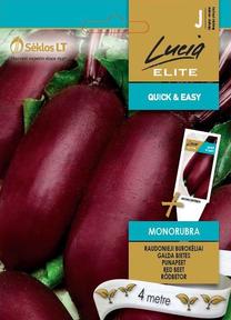 Sēklas Lucia Elite, galda bietes Monorubra, 4 m, 5 g