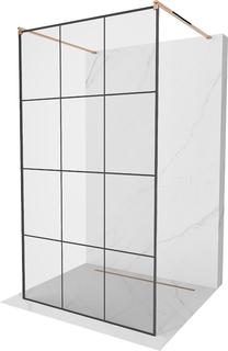 Dušo sienelė Mexen Kioto Walk-In, 120 cm x 200 cm, rausvojo aukso sp./grūdintas