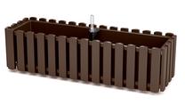 Balkoninis vazonas Prosperplast Boardee DDEF600W-R222, plastikinis, 58 cm x 18 cm, Ø 58 cm, ruda sp.