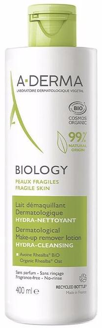 Очищающее молочко для лица A-Derma Biology, 400 мл