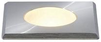 Įleidžiamas lauko šviestuvas SLV Power Trail-Lite, 1W, LED, IP67, sidabro sp., 4.7 cm x 6.7 cm