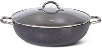Cepšanas panna ar vāku Fissman Wok Promo, Ø 32 cm, alumīnijs