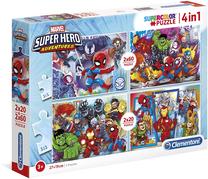 Dėlionė Clementoni Superheroes Adventures, 27 cm x 19 cm, 160 vnt., įvairių spalvų