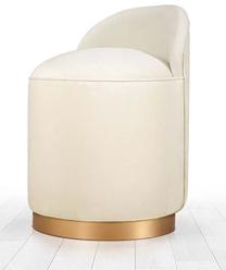 Pufas Hanah Home Dover 209FLF1106, aukso sp./kreminė sp., 50 cm x 45 cm x 70 cm
